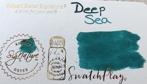 Robert Oster Signature Inks--Deep Sea 50ml bottle Fountain Pen Ink
