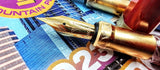 Visconti Opera Gold Fountain Pen--Red