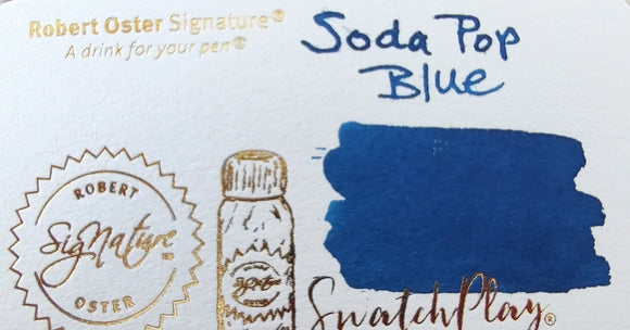 Robert Oster Signature Inks--Soda Pop Blue 50ml bottle Fountain Pen Ink